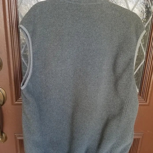 Patagonia Men’s Classic Synchilla " Fort Worth " Gray Fleece Vest Large  Texas L - Picture 4 of 11